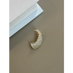 Taşlı Kıkırdak Küpe - Altın