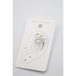 Taşlı Kıkırdak Küpe - Gümüş