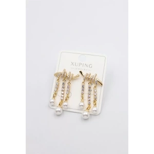 Taşlı Küpe - Altın