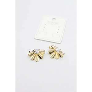 Taşlı Küpe - Altın