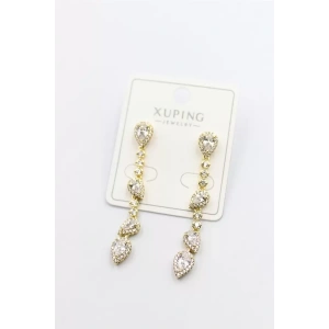 Taşlı Küpe - Altın