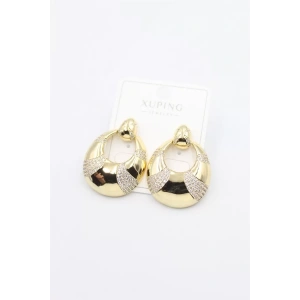 Taşlı Küpe - Altın