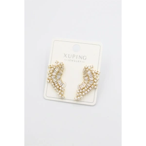 Taşlı Küpe - Altın