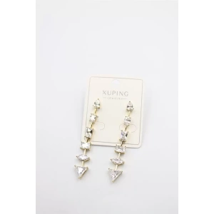 Taşlı Küpe - Altın