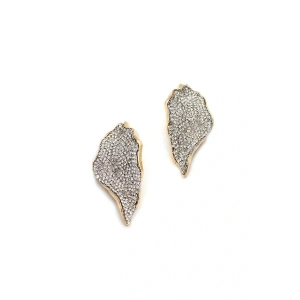 Taşlı Küpe - Beyaz