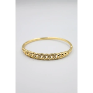 Taşlı Vip Bilezik - Altın