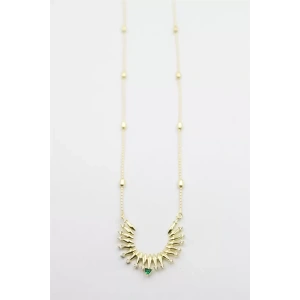 Taşlı Vip Kolye - Altın