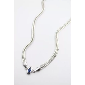 Taşlı Vip Kolye - Gümüş