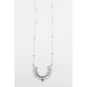 Taşlı Vip Kolye - Gümüş