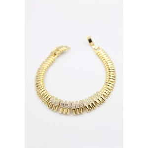 Taşlı Xuping Bileklik - Altın