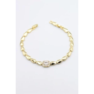Taşlı Xuping Bileklik - Altın