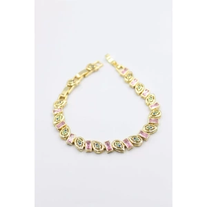 Taşlı Xuping Bileklik - Altın