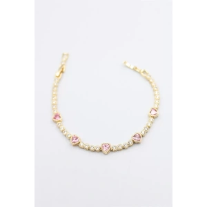 Taşlı Xuping Bileklik - Altın