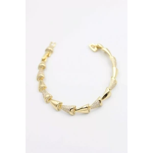Taşlı Xuping Bileklik - Altın