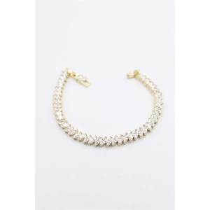 Taşlı Xuping Bileklik - Altın