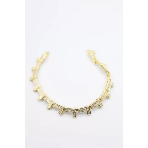 Taşlı Xuping Bileklik - Altın