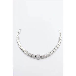 Taşlı Xuping Bileklik - Gümüş