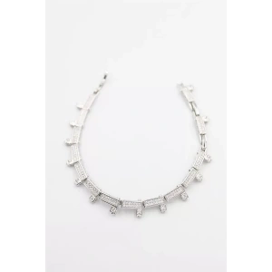 Taşlı Xuping Bileklik - Gümüş