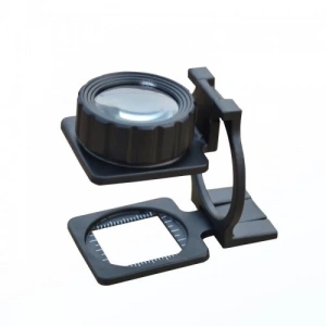 Tekstilciler Için  Kumaş Kontrolü Büyüteç,katlanan, Metal 15x Büyütme