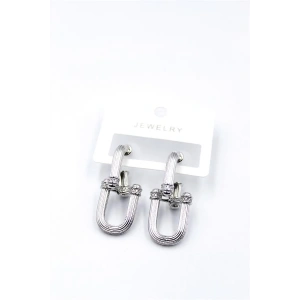 Tf Zincir Küpe - Gümüş