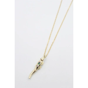 Timsah Kolye - Altın