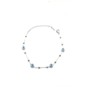 Top Nazar Bileklik - Gümüş