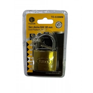 Tudor 38 mm Kısa Sarı Asma Kilit