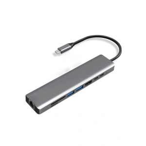Type-c To Hdtv Multifunction Adapter 8 Port Kablo