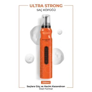 Ultra Strong Saç Köpük 200 ML - Ultra Güçlü Tutuş - mrfs