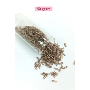 Uzun Boru Kesme Boncuk Çap 2mm Uzunluk 10 mm - 60 Gram - Duman - BNC292