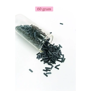 Uzun Boru Kesme Boncuk Çap 2mm Uzunluk 10 mm - 60 Gram - Koyu Yeşil - BNC266