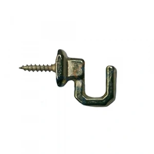 Vidalı Kanca, Askı Küçük - 15x18mm, Sarı - 1 Adet