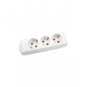Viko Multi-Led Üçlü Priz Topraklı Çocuk Korumalı Klemensli-Beyaz