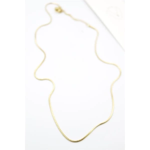 Yılan Zincir Kolye - 46cm - Altın