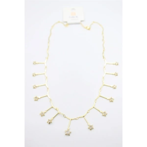 Yıldız Sallantılı Kolye - Altın