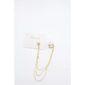 Zincir Sallantılı Küpe - Altın