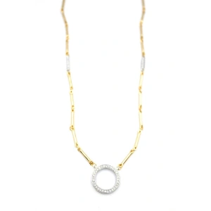 Zincirli Vip Kolye - Altın