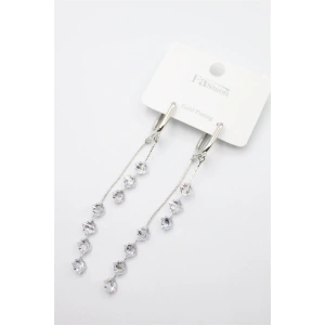 Zirkon Taşlı Küpe - Gümüş