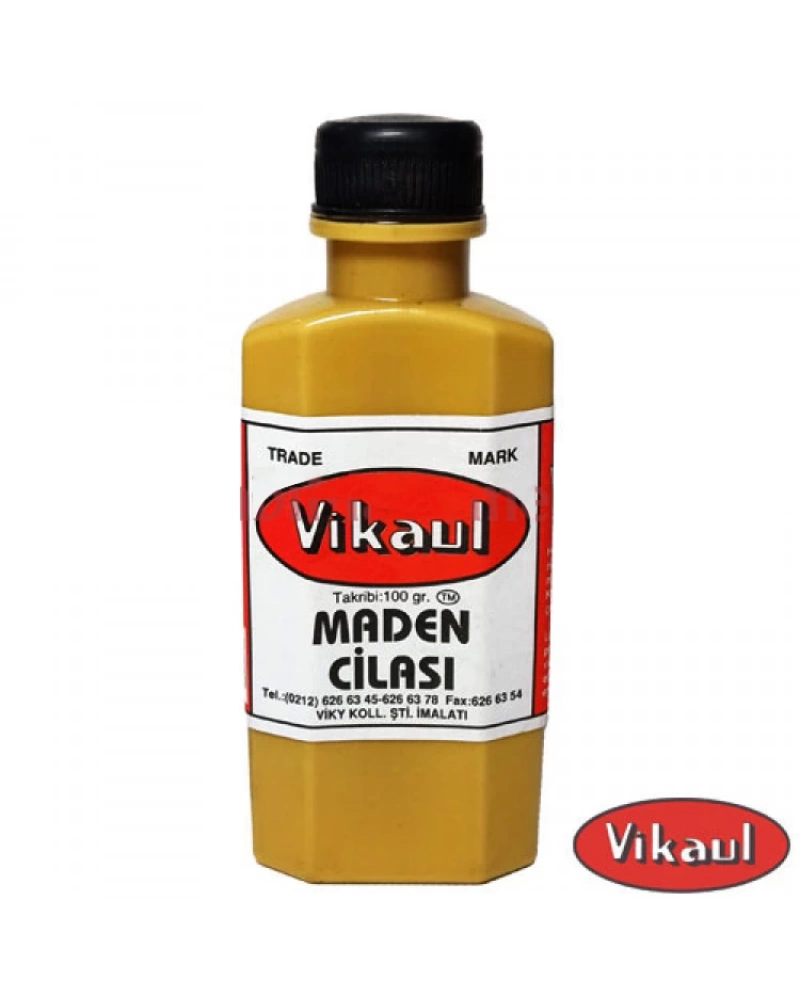 Vikaul Metal Parlatıcı - Maden Cilası, Kavil 100 gr - 12 Adet