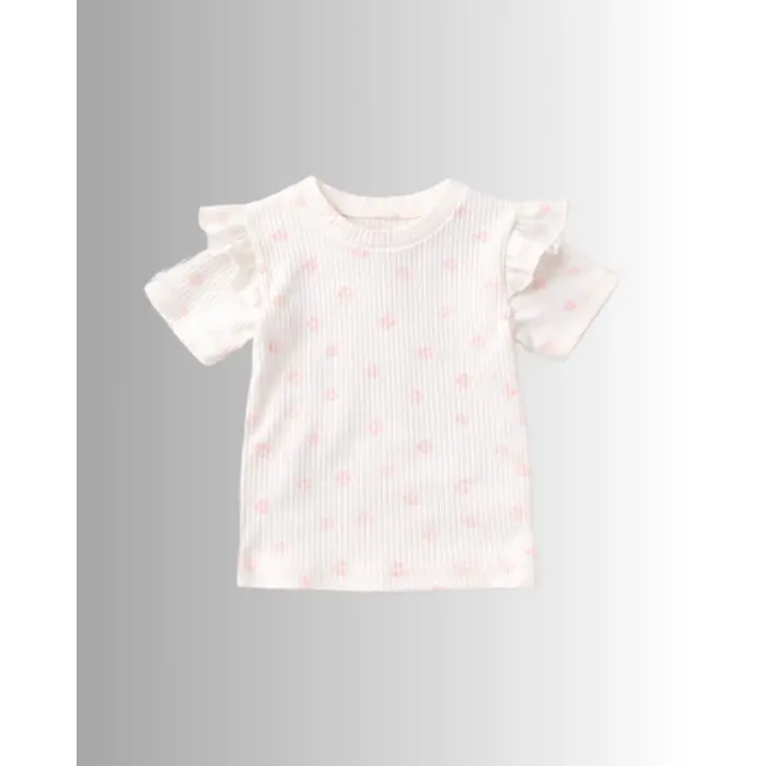 Askılı Şort Etek ve Fitilli Çiçekli Bluz Kız Çocuk 2’li Takım