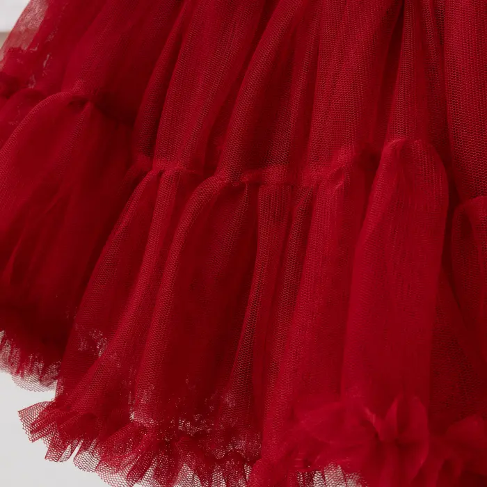 Lora Tüllü Etek ve Baskılı Tişört Kız Çocuk 2’li Takım 4209