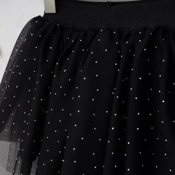 Liora Fiyonk Detaylı Tişört ve Tütü Etekli Kız Çocuk İkili Kombin 4206