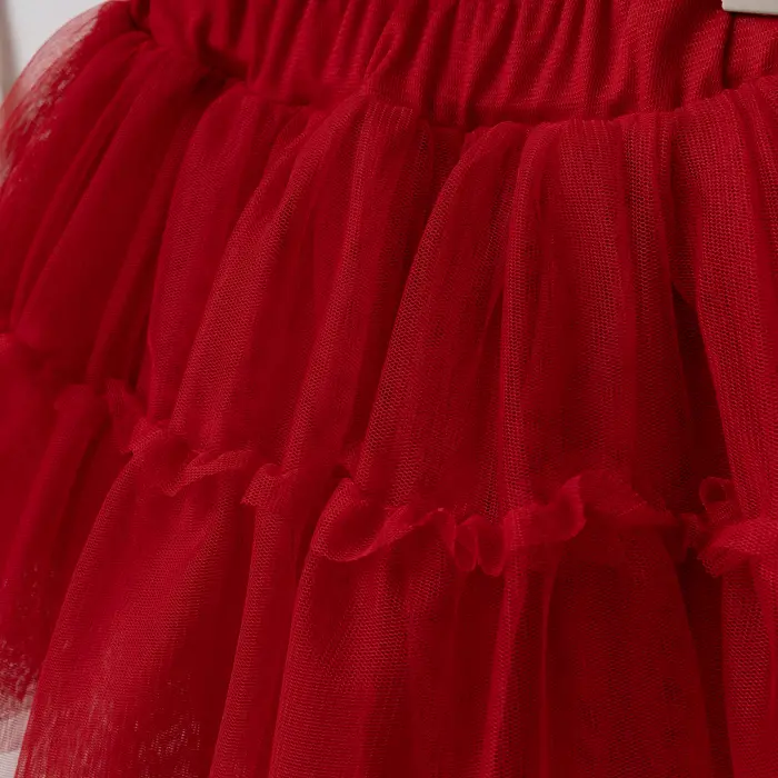 Elora Kız Çocuk Kelebek Detaylı Tişört ve Tül Etekli 2li Kombin 4219