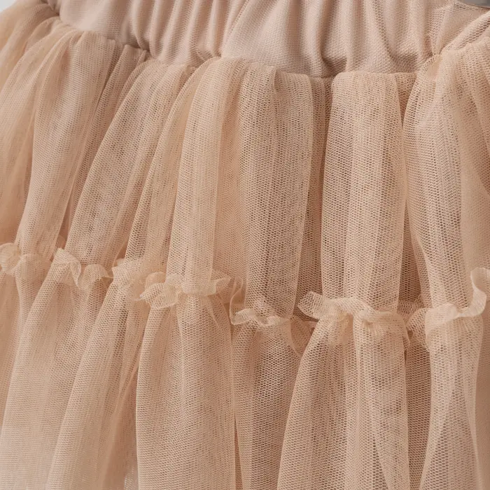 Elora Kız Çocuk Kelebek Detaylı Tişört ve Tül Etekli 2li Kombin 4219