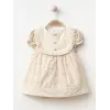 Düğme detaylı Kız Bebe Elbise