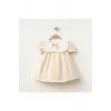 Fiyonk Desenli Kız Bebe Elbise
