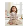 My Lusa Baby Maral Kız Çocuk Triko Ceketli Pile Etek Takım - 2-5 Yaş (Kahve / Lila / Siyah)