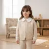 My Lusa Baby Özel Seri – Kurdele Nakış Detaylı Triko Hırka,Gömlek ve Geniş Kesim Pantolon 3lü Özel Kombin
