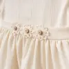 Viena %100 Pamuk Vintage Dantel Yaka Kız Bebek Elbise 4227