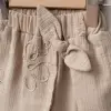 Mavelle Kız Çocuk Nakışlı Pamuk Tişört & Müslin Şort Takım